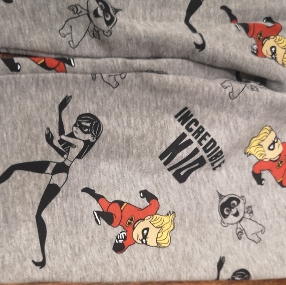 DISNEY Pixar Incredibles, Incredible Kid Jogger Pants Heathered Gray Siz… - Picture 5 of 5